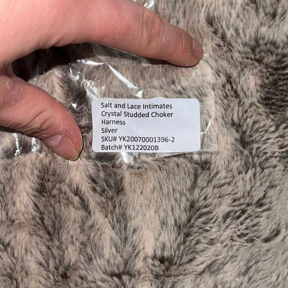 Salt and Lace Silver Choker Body Chain Jewelry | Sz OS, NWT - Picture 3 of 4